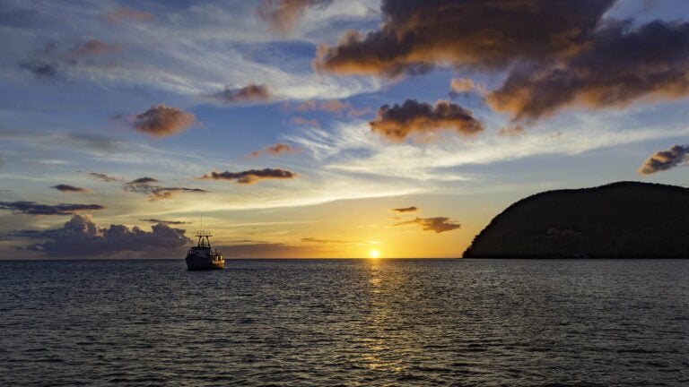 Caribbean Sunset in Dominica