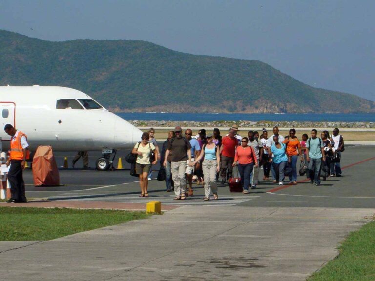 Carmen and Bernd arriving BVI