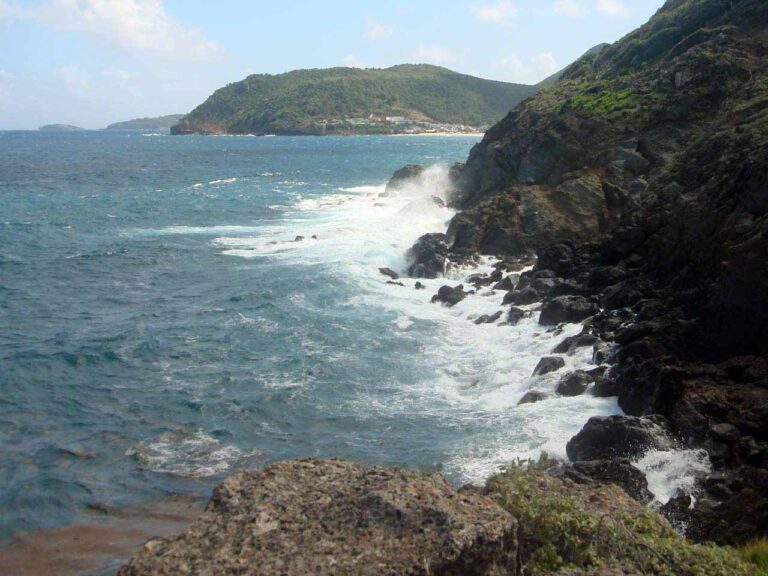 Swell hitting St. Barths