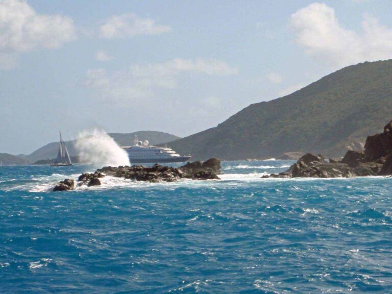 Surf off Virgin Gorda
