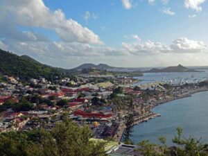 Looking down on Marigot