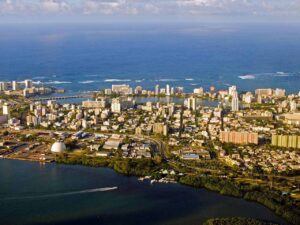 Over Puerto Rico