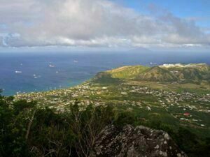 Looking down on Statia