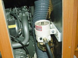 Racor filter installed