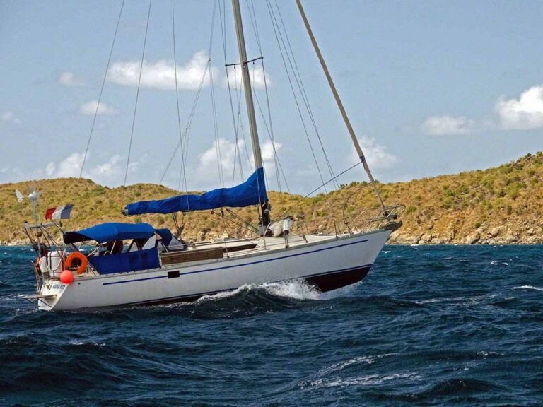 Pounding in rough water