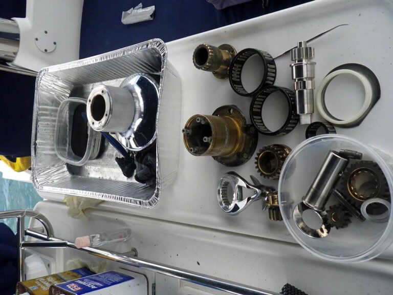 Winch cleaning on Zanshin I