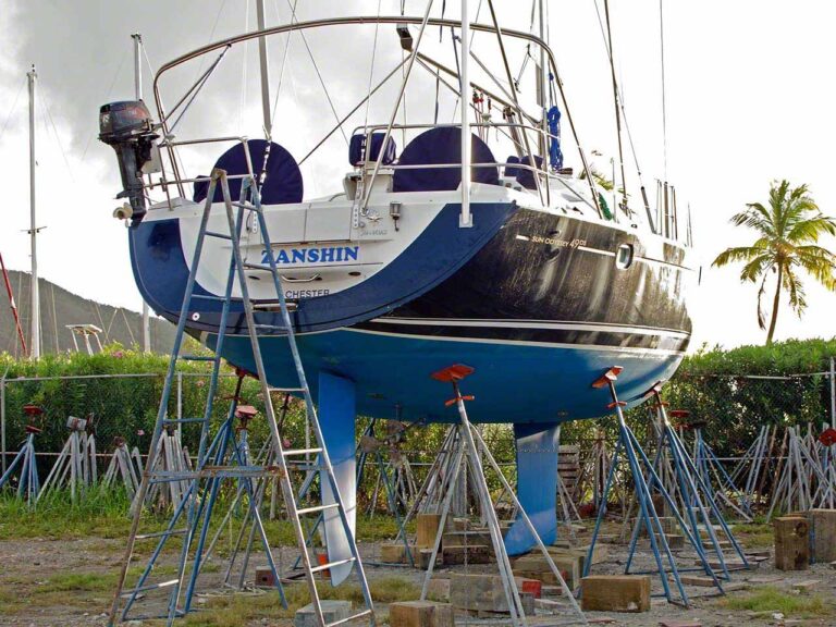 Zanshin I freshly hauled out