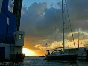 Zanshin I coming into the Lagoon