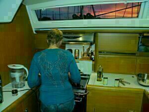 Carmen preparing passage food