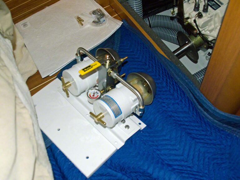 Dual Racor filter installation