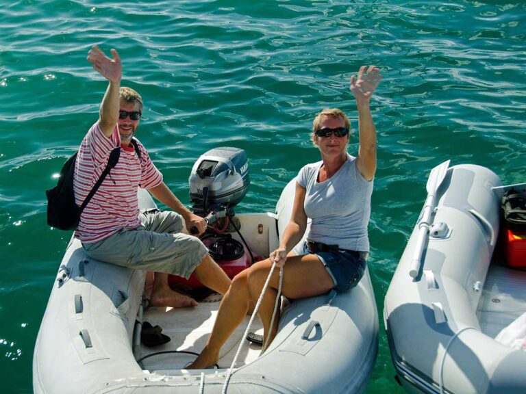 Waving goodbye to Bernd and Carmen