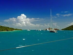 Upwind to Saba Rock