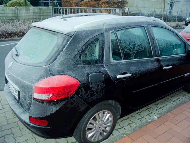 Hannover frost in the morning