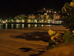 Marigot docks at night