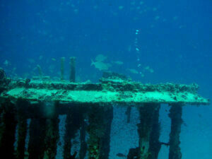 Tugboat wreck pilothouse