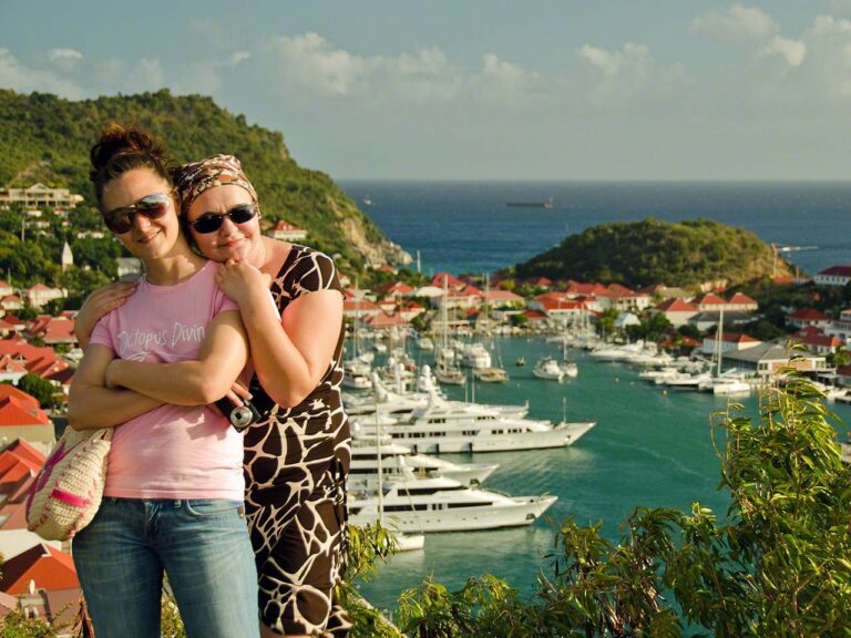 Desi and Agathe on St. Barths