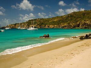 Anse Colombier beach