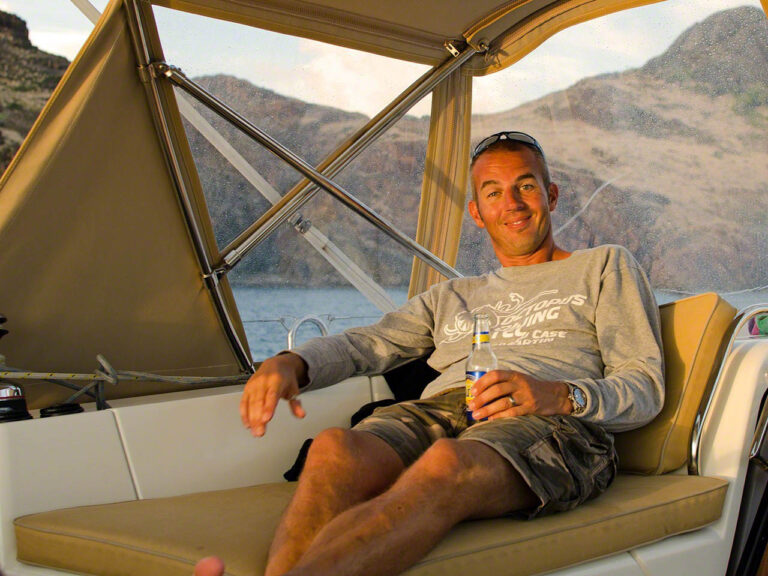 Chris relaxin with a Carib