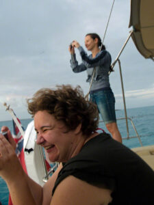 Photographing the sunset