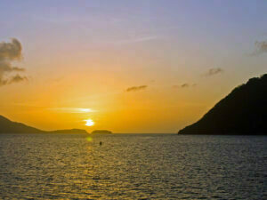 Day ending at Iles des Saintes