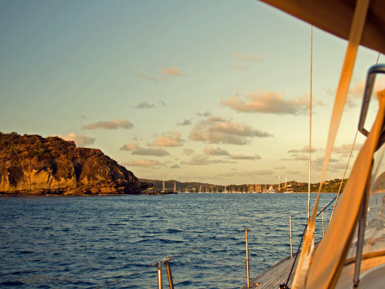 Sunset entrance to Falmouth