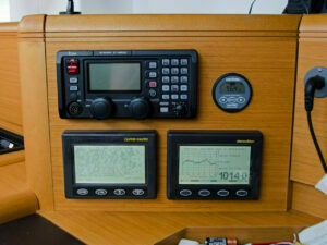 Newly arranged instrument panel