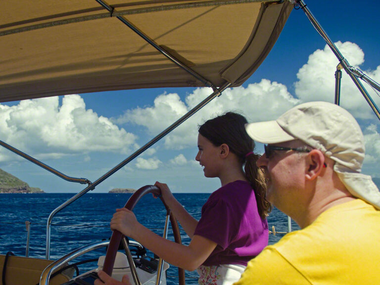 Sophia holding a course