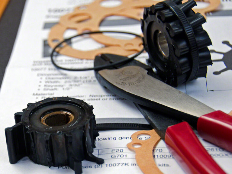 Old and new impellers