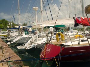 Three of the racing yachts from my division
