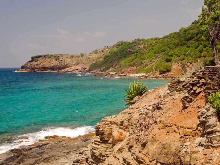 Southern Antigua coastline