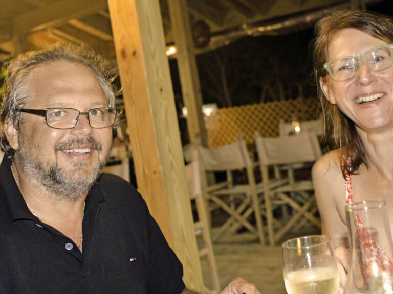 Dinner at Pirates with the Petra and Michael