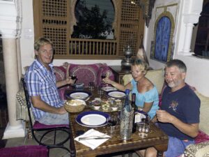Mark, Carmen and Bernd at Marrakech