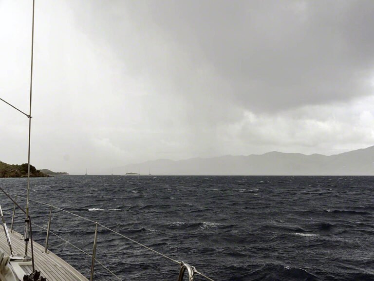 Squalls approaching at Diamond Cay