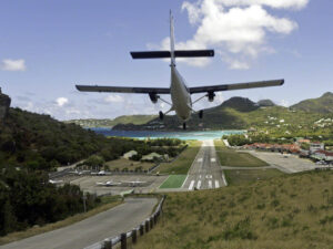 Landing at St. Barths