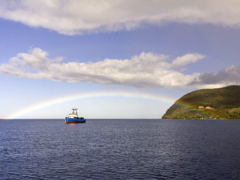 Morning rainbow Cabrits