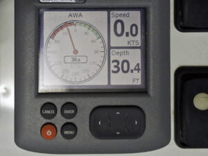 30.8 knots of wind - sustained