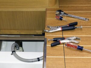 Fixing watermaker through-hull