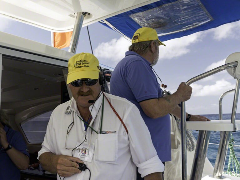 Paul on the radio to the contestants