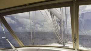 St. Martin seen through the salty dodger