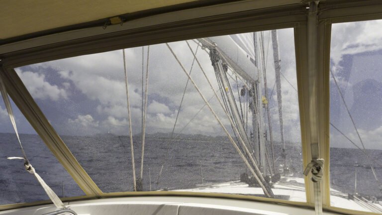 St. Martin seen through the salty dodger