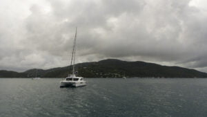Cloudy weather on Virgin Gorda