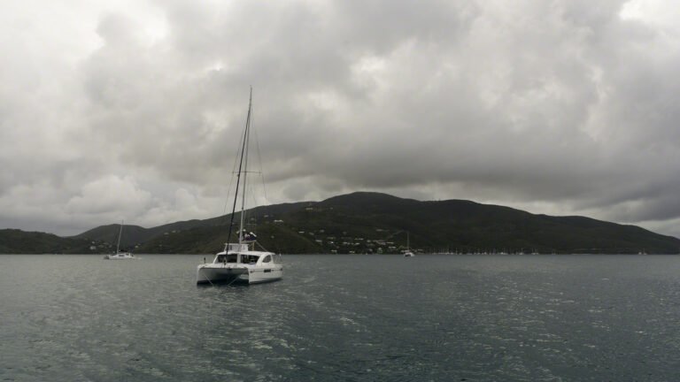 Cloudy weather on Virgin Gorda