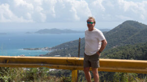 Eric overlooking Road Town