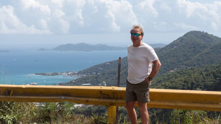 Eric overlooking Road Town