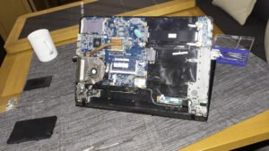 Mark's Notebook during operation