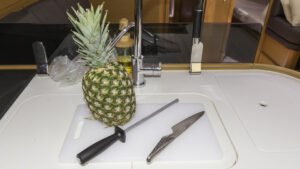 Preparing Pineapple