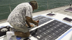 Final caulking of the Solbian panels