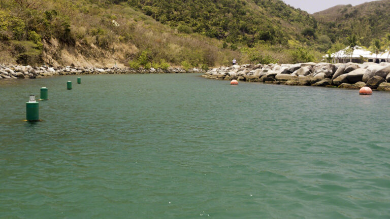 Anse Marcel entrance channel
