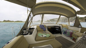 Deep Bay anchorage on Zanshin