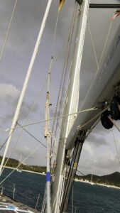 Two boat hooks together